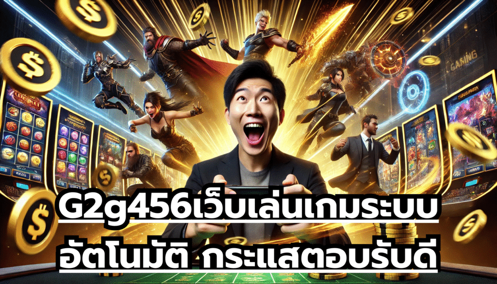 G2g456เว็บเล่นเกมระบบอัตโนมัติ กระแสตอบรับดี เกมรุ่นใหม่ งบน้อยลงทุนต่ำ แต่ได้กำไรเยอะ